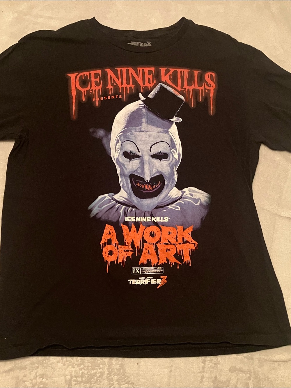Vintage Ice Nine Kills black 100% cotton t-shirt Size L